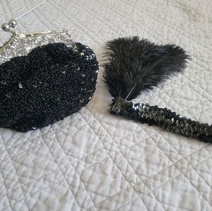 Clutch and Feathers Headband